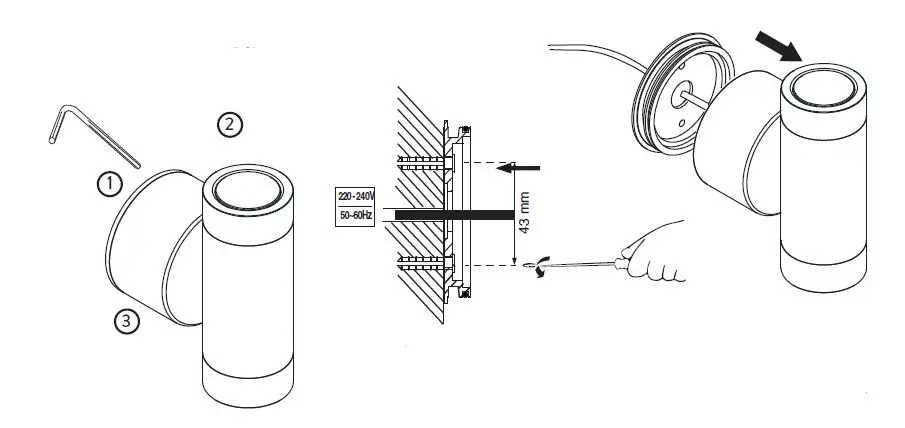 NEMO LUX W- D Double Emission Outdoor Wall Light-2
