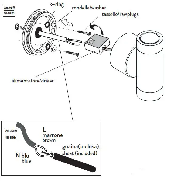 NEMO LUX W- D Double Emission Outdoor Wall Light-3