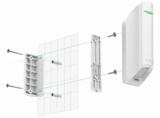 AJAX AJ-CURTAINPROTECT-W Motion Protect Curtain Fig10