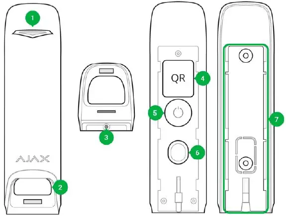 AJAX AJ-CURTAINPROTECT-W Motion Protect Curtain Fig2