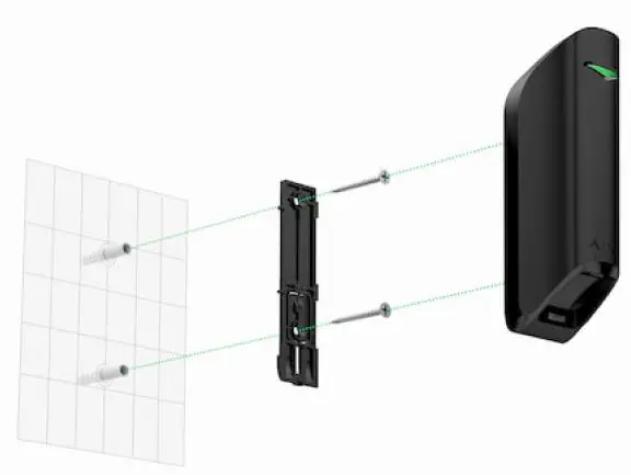 AJAX AJ-CURTAINPROTECT-W Motion Protect Curtain Fig9