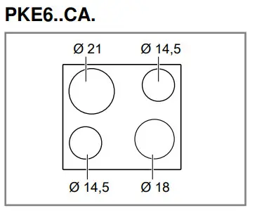 BOSCH PKE611CA1E 4 Zone Ceramic Electric Hob - fig1