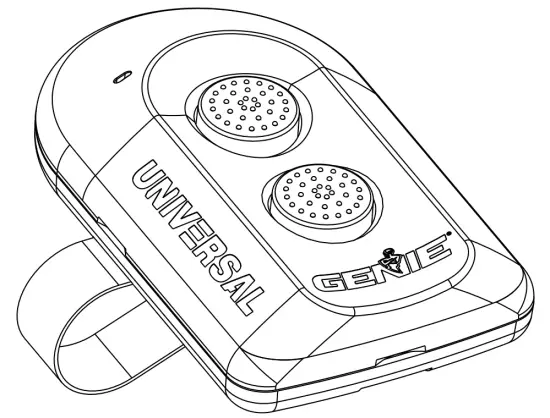 GENIE ACSCTG UNIV2 Universal Garage Door Opener Remote