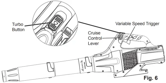 greenwork pro BL80L00 80V Brushless Axial Blower - USING
