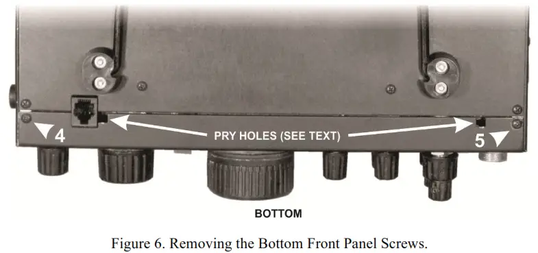 ELECRAFT E740285 K Pod Control Panel - Bottom Front