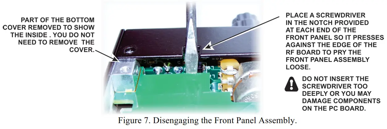 ELECRAFT E740285 K Pod Control Panel - panel assembly