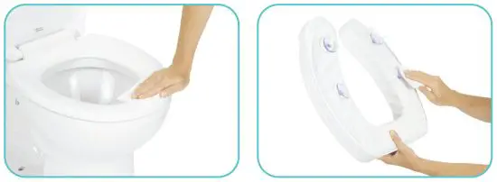 vive CSH1061WHT Toilet Seat Cushion - TOILET SEAT 1