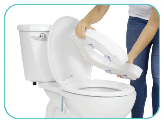 vive CSH1061WHT Toilet Seat Cushion - TOILET SEAT 2