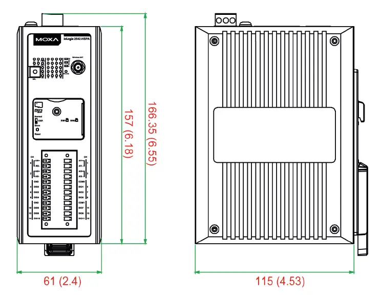 Physical Dimensions (unit = mm/inch)