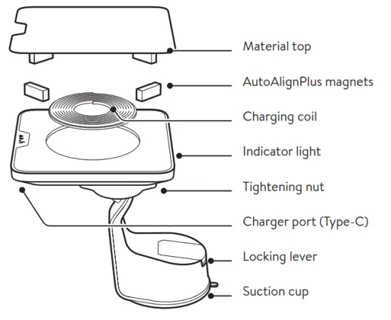 Mous A448 Wireless Charging - Charging coil