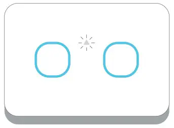 164752 2 Gang White Mercator Smart Zigbee Isaac Touch Switch - Activate Pairing Mode