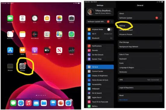SJAccess iPad (7th Generation) Apple Ipad - AirDrop