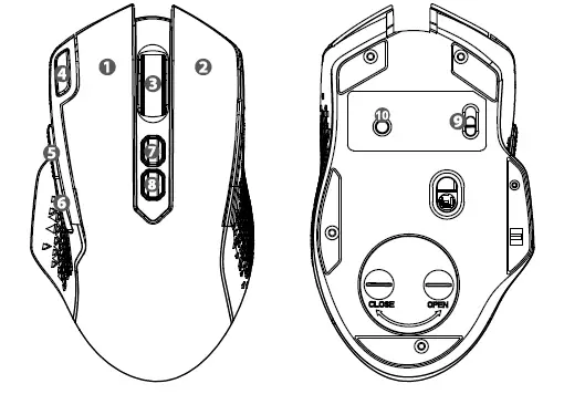 REDRAGONM810-Taipan-Pro-Wired-and-Wireless-Gaming-MousFIG-1