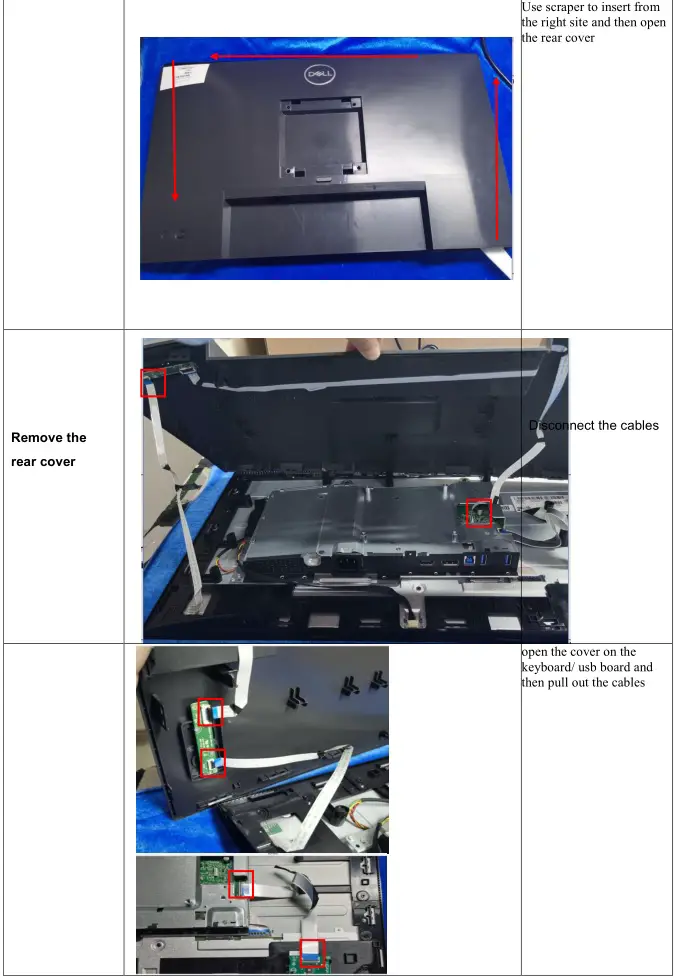 DELL P2423Dc 24 Inch Smart Monitor - Disassembly Procedures 2