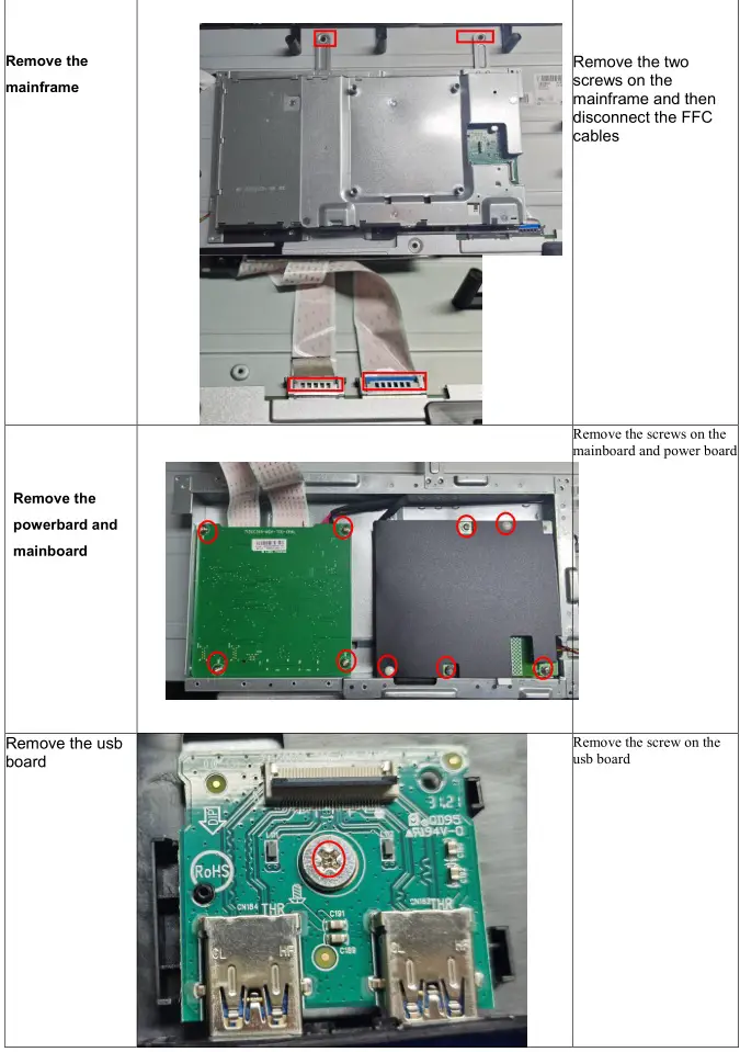 DELL P2423Dc 24 Inch Smart Monitor - Disassembly Procedures 3
