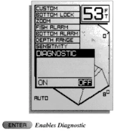 HUMMINBIRD LCR 3D Fish Finder - Diagnostic