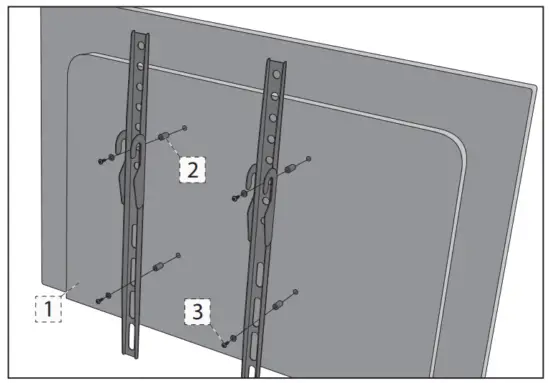 SHARP 65BL2EA Android TV - Wall mounting