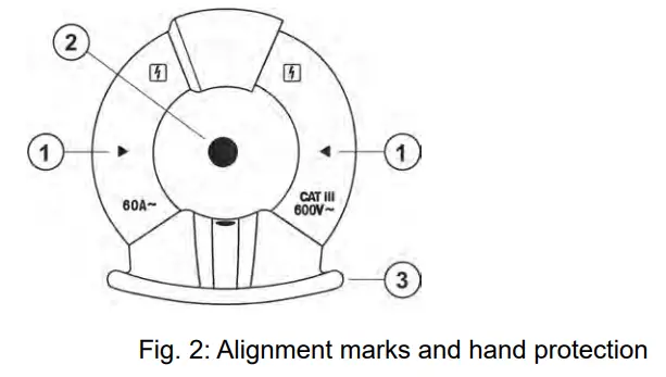 HT77C Leakage Current Clamp Meter - Fig 2
