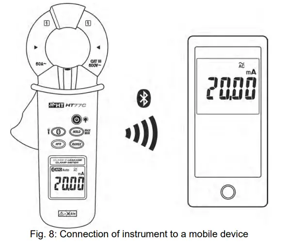 HT77C Leakage Current Clamp Meter - Fig 5
