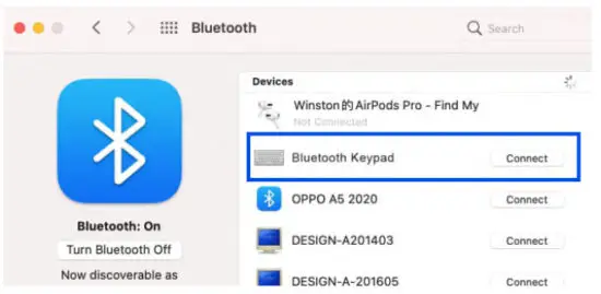 Ortek WKP 3170M Bluetooth Keypad - Bluetooth Keypad