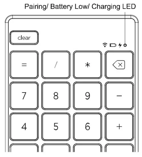 Ortek WKP 3170M Bluetooth Keypad - Bluetooth pairing 1