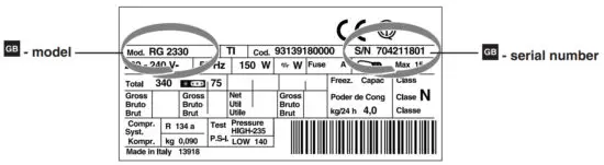 HOTPOINT MTAA 24S 2 Door Fridge - model number
