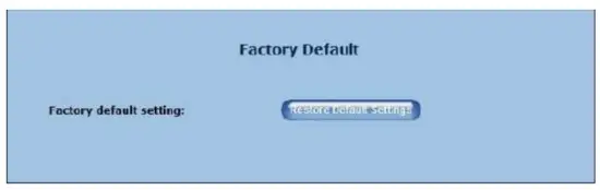Factory Default