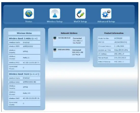 Accessing the Extender’s GUI