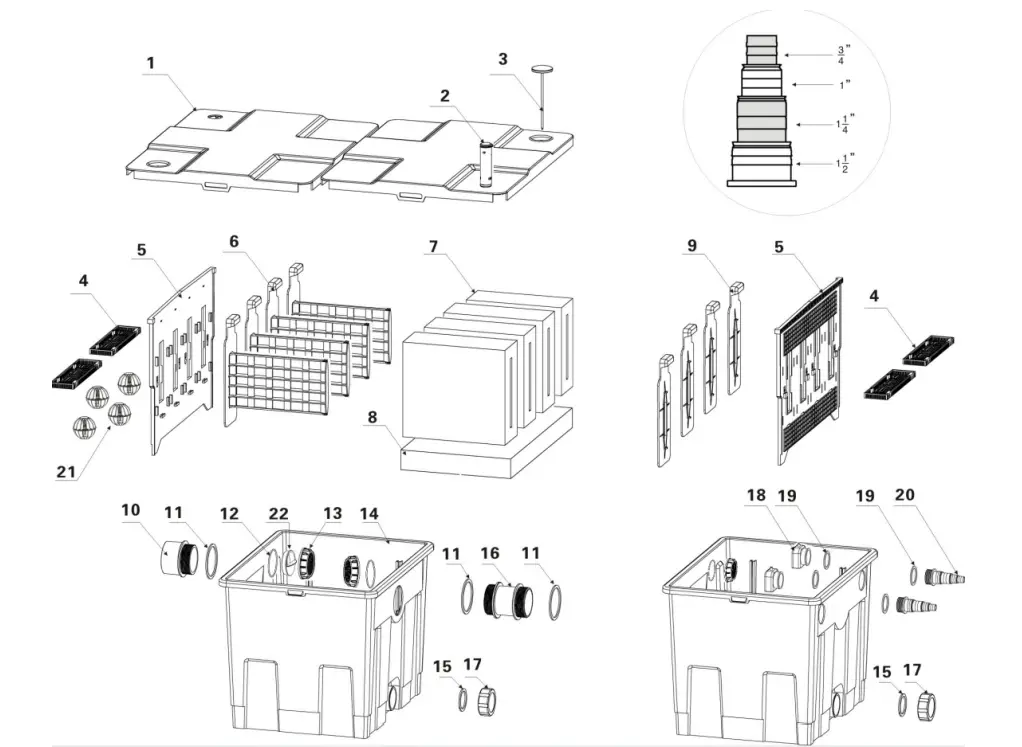 Teichtip CBF-350 Bio Pond Filter 1