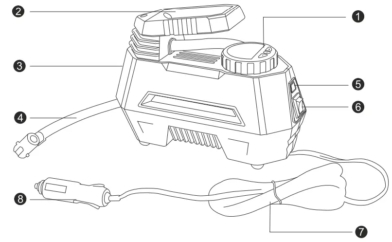 Blaupunkt TYRE INFLATOR TIF 22 DA 12V - Fig