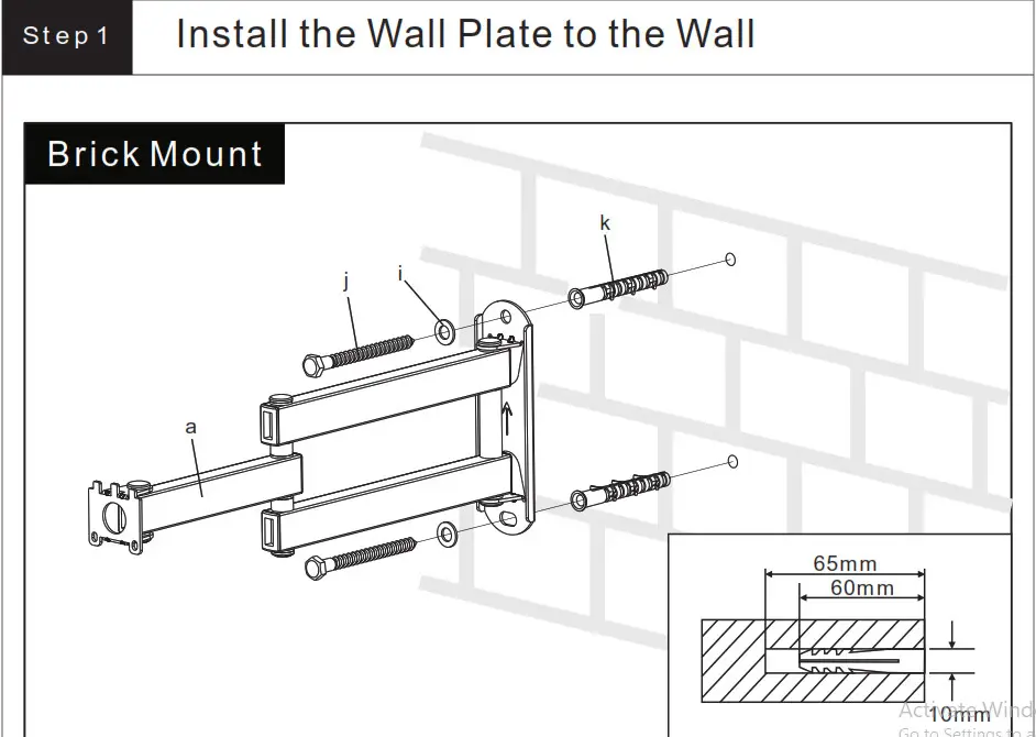 ALI TV Mount B r i c k M ount