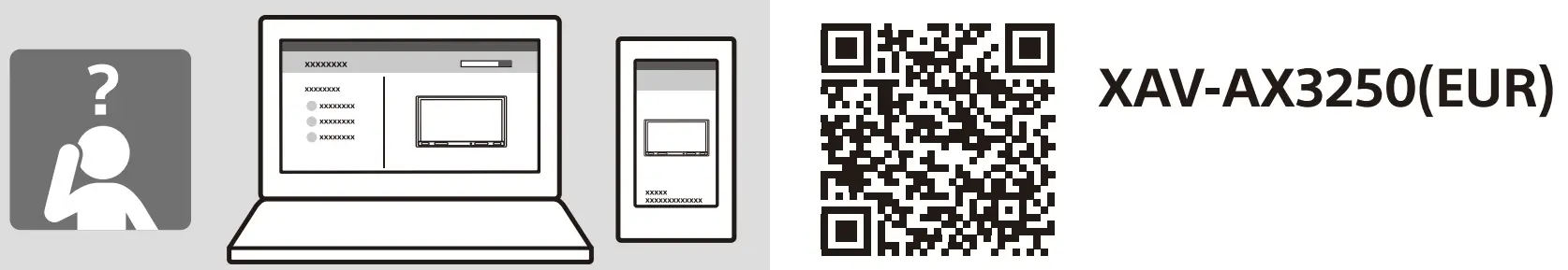 SONY XAV AX3250 DAB In Car Media Receiver - QR