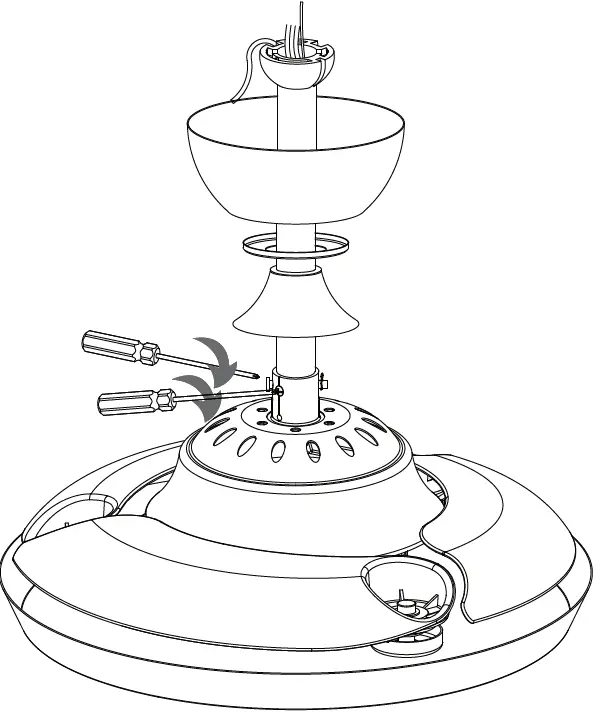 Parrot Uncle F3517110V 6 Inch Indoor 3 Blade Retractable Ceiling Fan with Remote Control 15