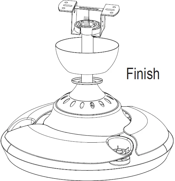 Parrot Uncle F3517110V 6 Inch Indoor 3 Blade Retractable Ceiling Fan with Remote Control 17