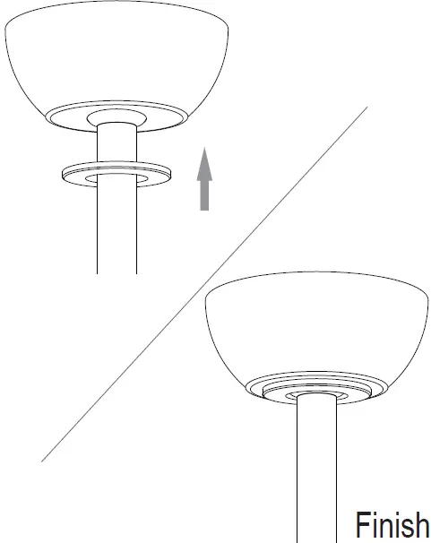 Parrot Uncle F3517110V 6 Inch Indoor 3 Blade Retractable Ceiling Fan with Remote Control 25