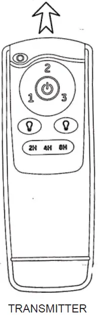 Parrot Uncle F3517110V 6 Inch Indoor 3 Blade Retractable Ceiling Fan with Remote Control 33