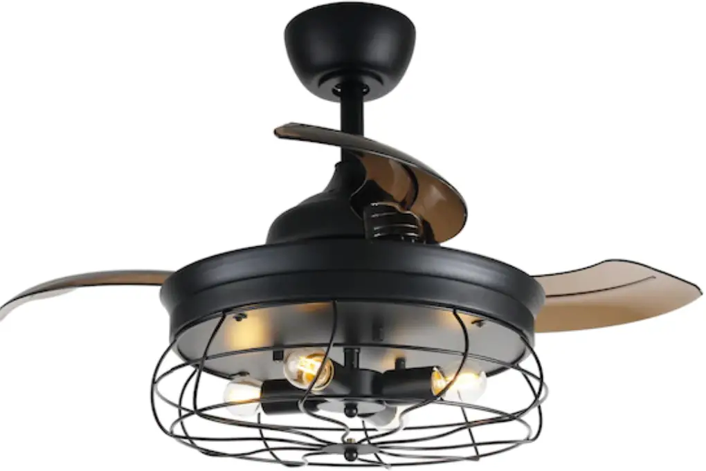 Parrot Uncle F3517110V 6 Inch Indoor 3 Blade Retractable Ceiling Fan with Remote Control product