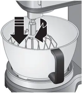 Using the stand mixer
