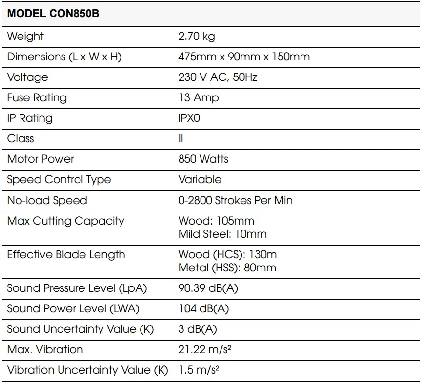 Clarke-CON850B-850W-(230V)-Reciprocating-Saw-fig-13
