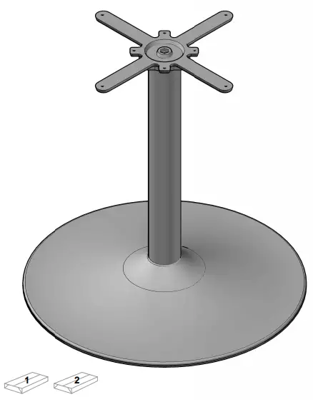 dams Boardroom Table Trumpet Base -