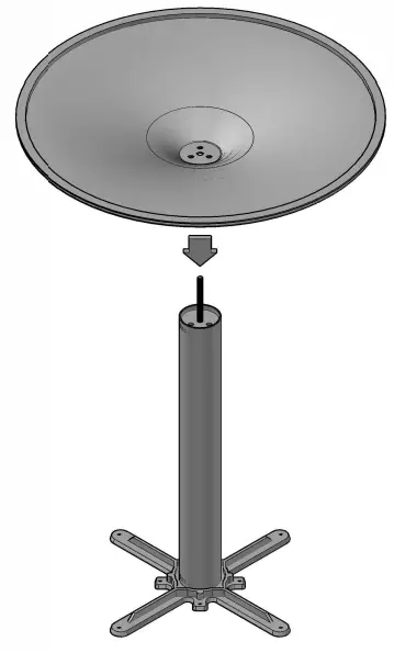 dams Boardroom Table Trumpet Base - 11