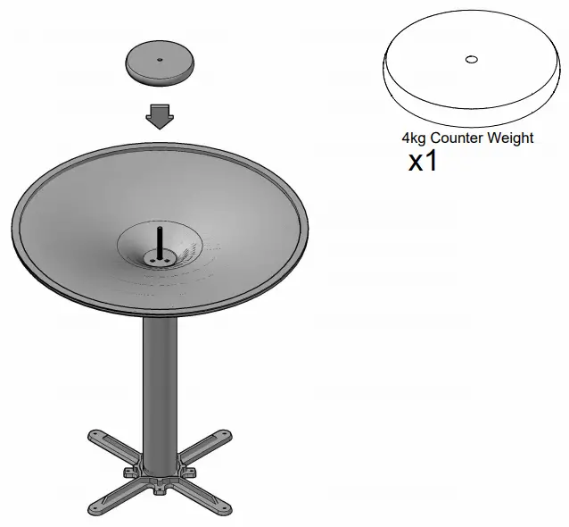dams Boardroom Table Trumpet Base - 13
