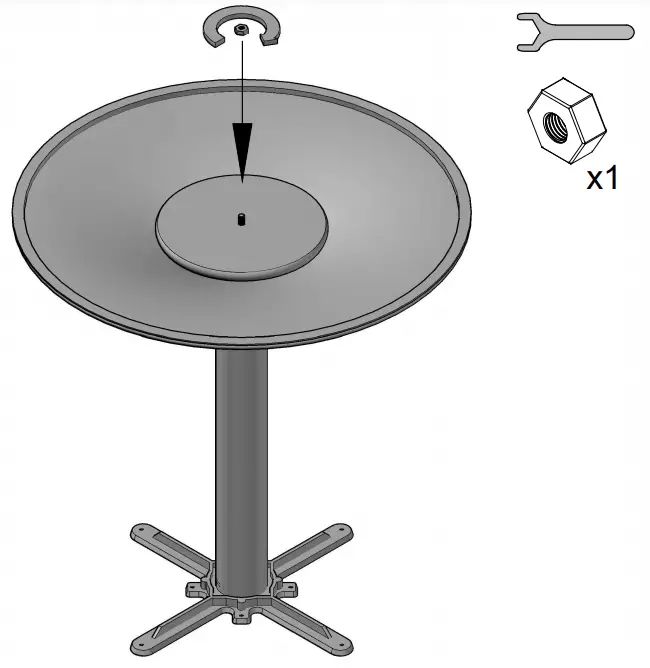 dams Boardroom Table Trumpet Base - 15