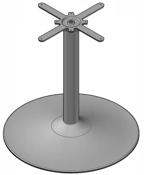 dams Boardroom Table Trumpet Base - 16