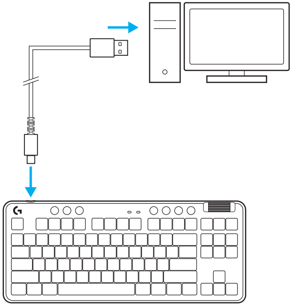 logitech G715 Wireless Gaming Keyboard - FIG 9