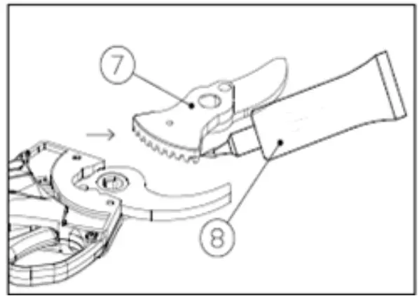 VOLPI ORIGINAL PV220 Electrical Pruning Shear - fig 5