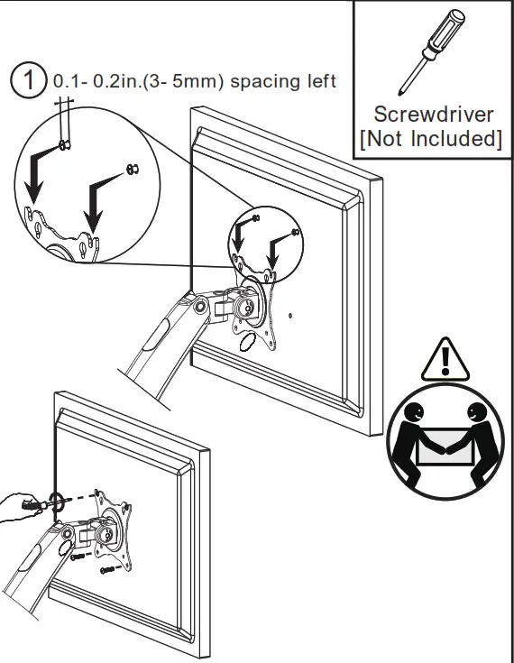 ErGear Monitor Desk Mount----- Install Monitors