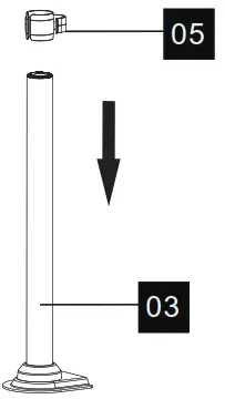 ErGear Monitor Desk Mount-----Slide the cable clip