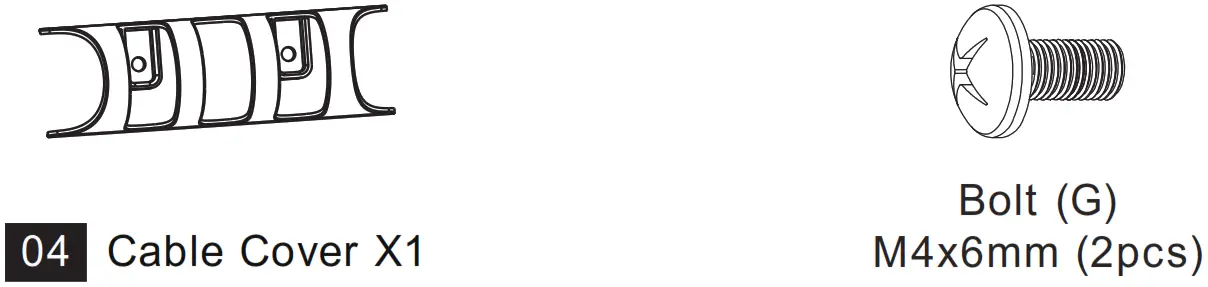 ErGear Monitor Desk Mount-----Supplied Parts