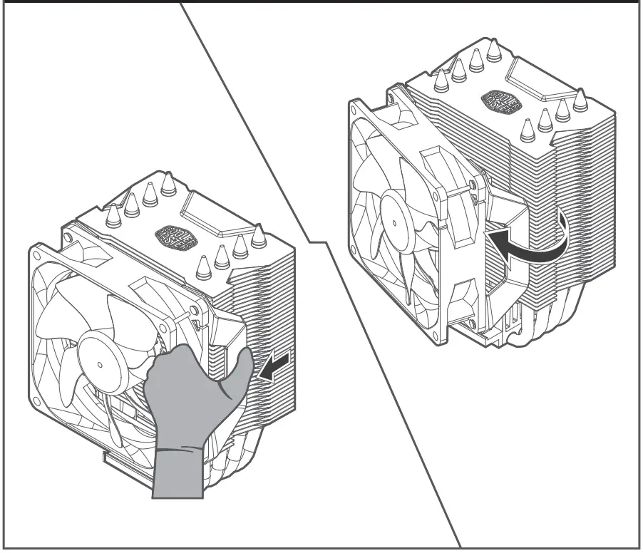 COOLER MASTER H410R CPU Air Cooler - FIG 2